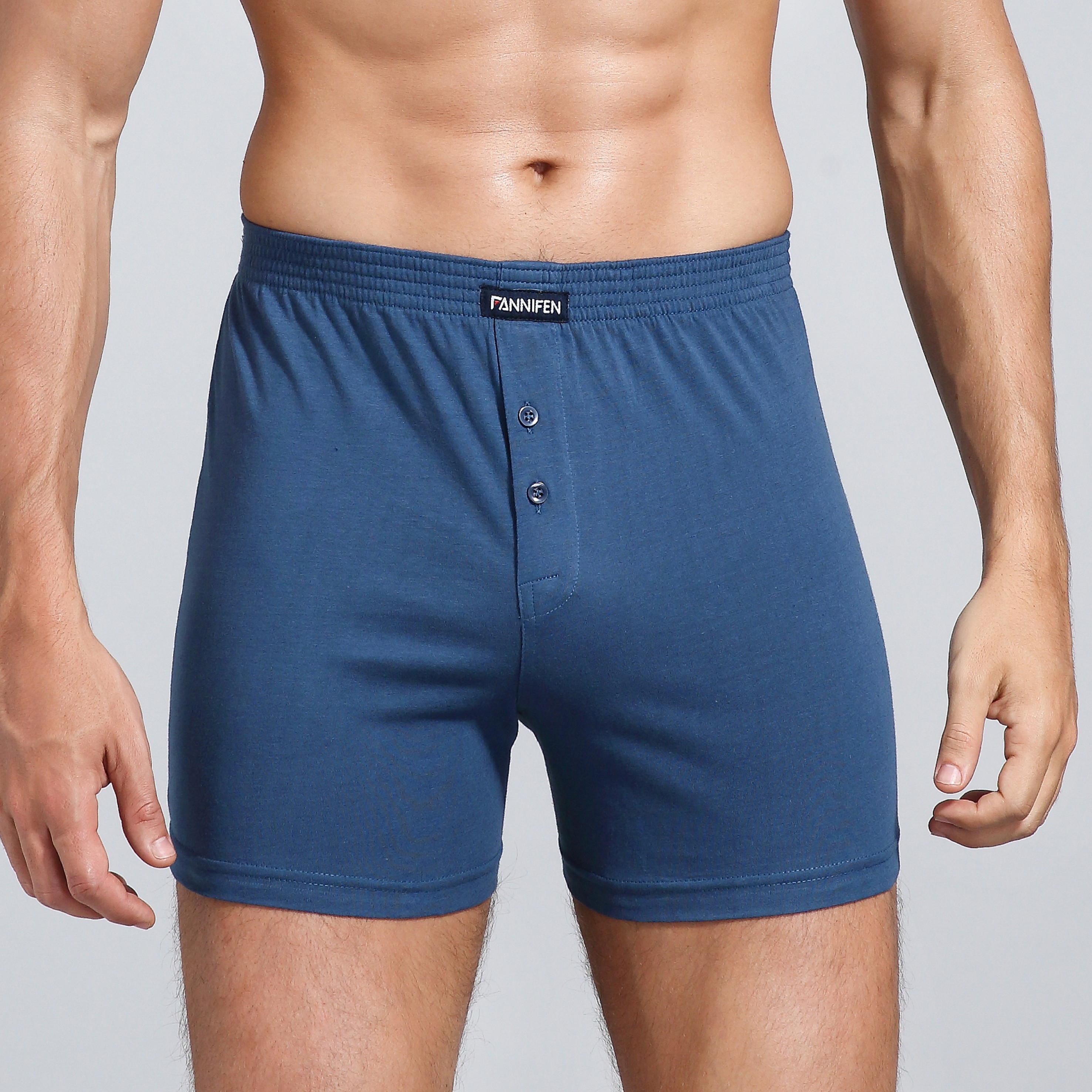 Factory New Custom Gym Sports Long-leg Boxer Shorts Mens Cotton Underwear Own Logo