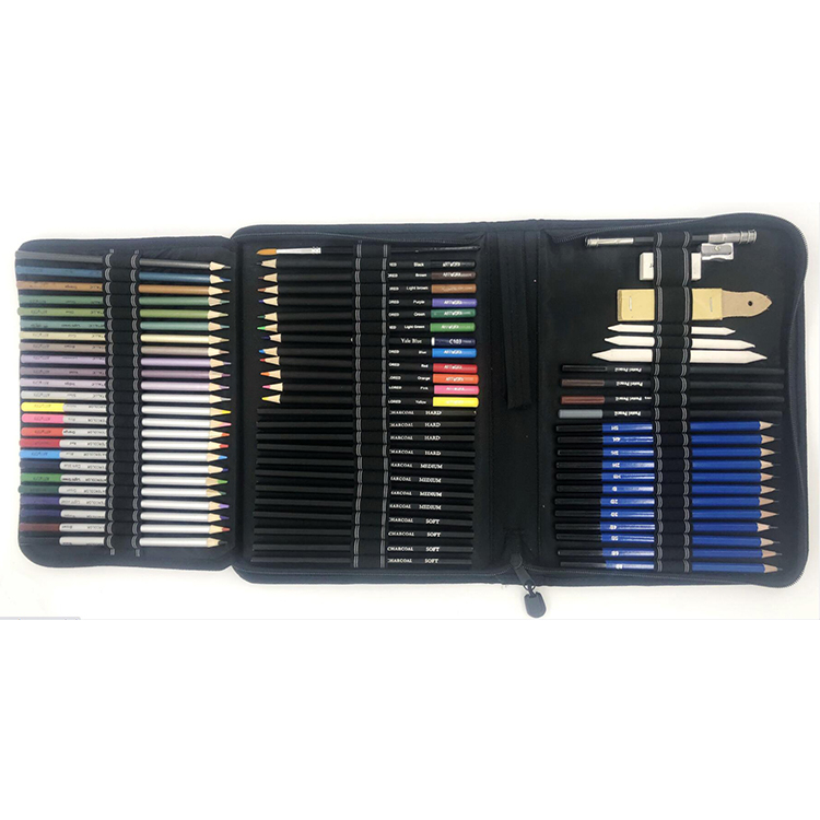 72pcs Sketching and Drawing Pencil Colored Pencil Set