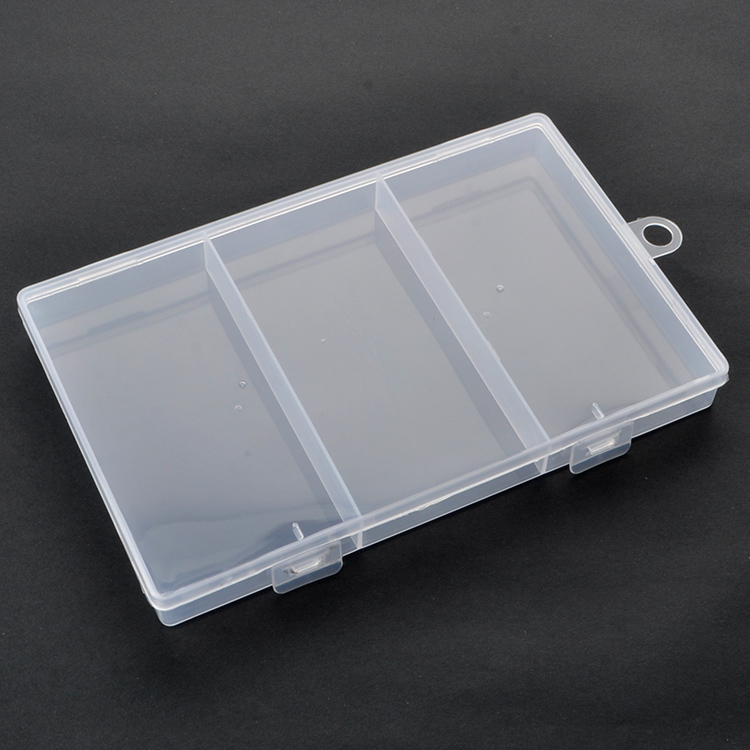 3 Grid Plastic Organizer Box 18x11.5x1.9cm