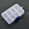 8 Grid Plastic Organizer Box 10.5x6.6x2.3cm