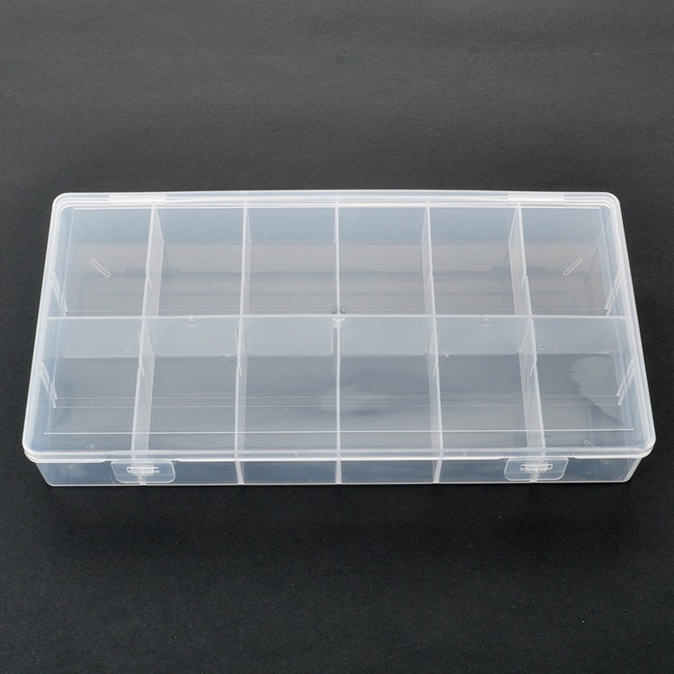 12 Grid Plastic Organizer Box 21x11x3.3cm