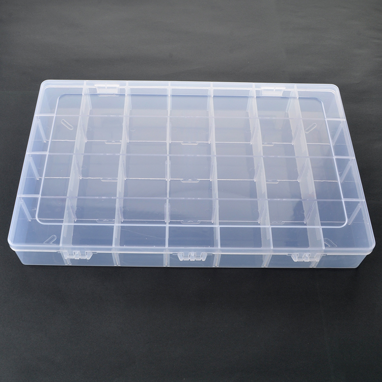 28 Grids Plastic Organizer Box 34.5x21.5x4.7cm