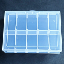10 Grid Plastic Organizer Box 13.2x10x2.8cm