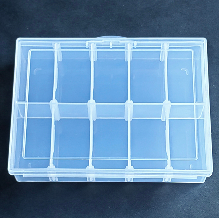 10 Grid Plastic Organizer Box 13.2x10x2.8cm