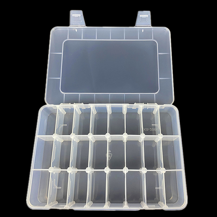 24 Grid Plastic Organizer Box 20.2x15.5x3.8cm