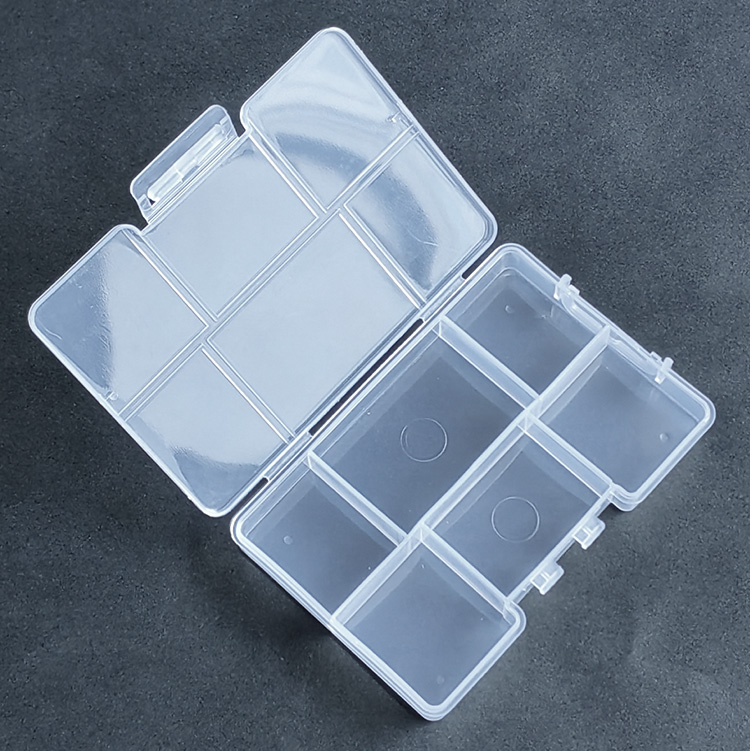 6 Grids Plastic Organizer Box 11.1x7.5x1.7cm