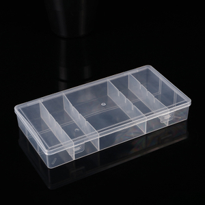 5 Grid Plastic Organizer Box 21x11x3.3cm