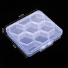 6 Grids Plastic Organizer Box 9.1x8x1.8cm