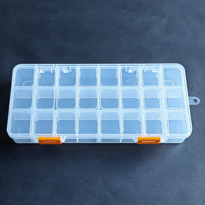 24 Grid Plastic Organizer Box 21.2x9.5x3cm