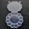 13 Grids Plastic Organizer Box dia. 15.6 x 2.5cm
