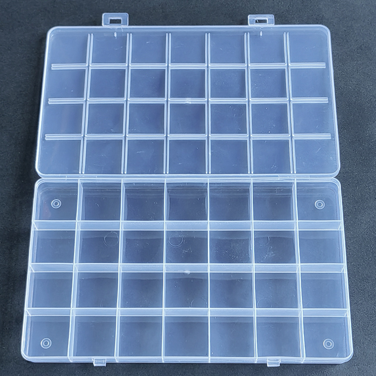 28 Grid Plastic Organizer Box 22x13x1.9cm