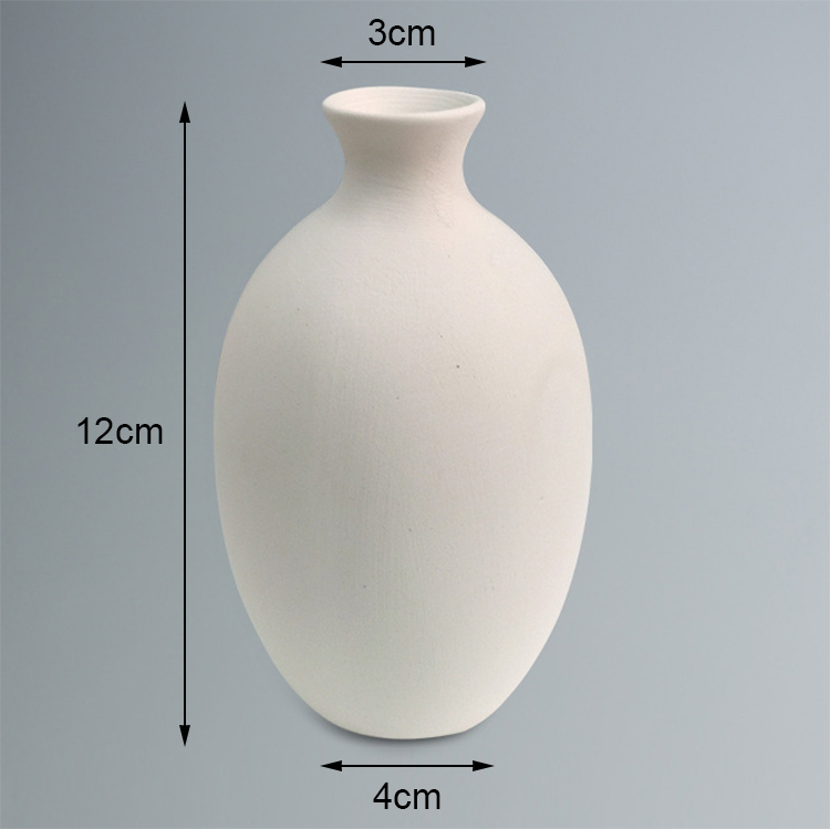 Bisqueware Bottle for Pottery Studio