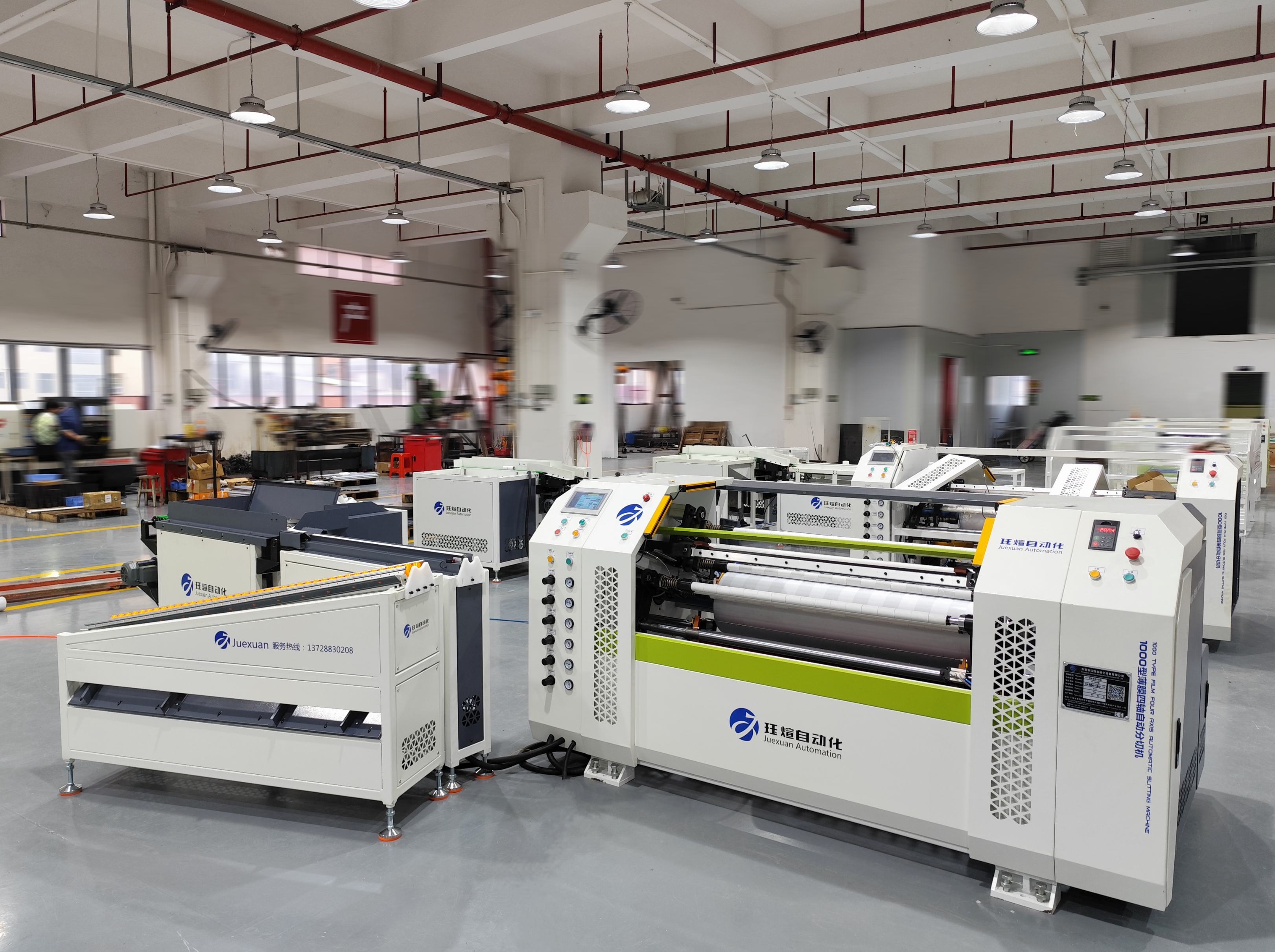 Fully Automatic Vegetable Film Slitting Machine Máy rạch màng rau hoàn toàn tự động