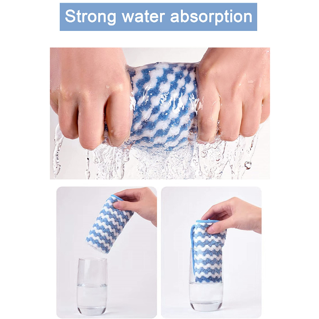 Microfiber Household Kitchen Cleaning Dishcloth (3) Mikrofaser-Haushalts-Küchenreinigungs-Geschirrtuch (3)