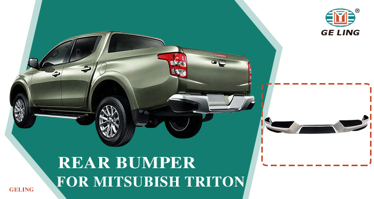 GL-L2-043 (11) Pára-choques traseiro para Mitsubishi Triton L200 2015