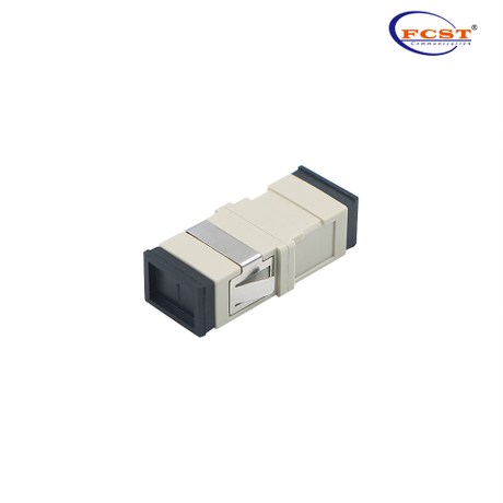 Acoplador adaptador de fibra óptica SC a SC sin oído simplex OM1OM2 con brida