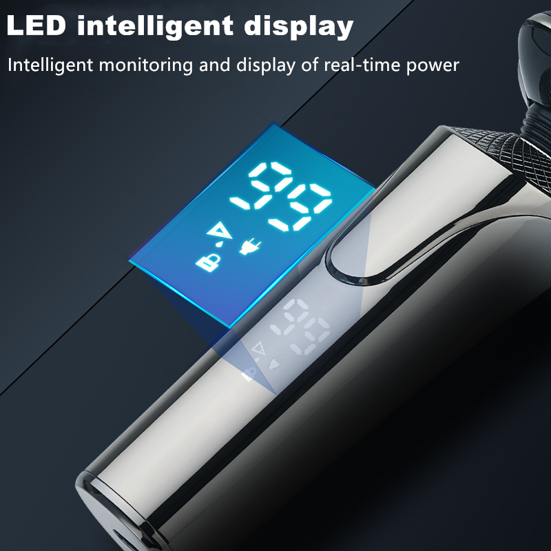 5 in 1 multifunction trimmer men grooming kit waterproof cordless rotary usb charging rechargeable electric shaver