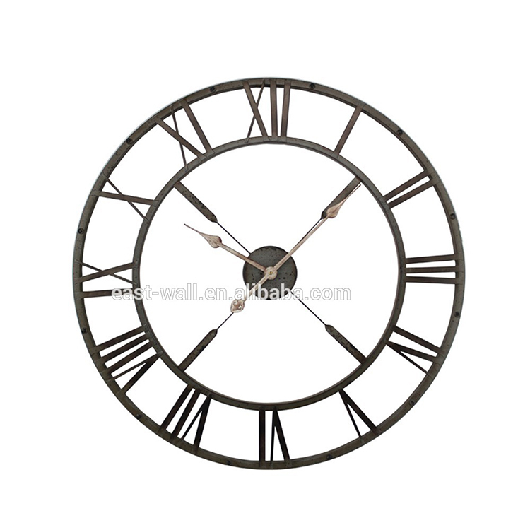 Hot Sell Promotional High Quality Custom-Made Metal Frame Decorative Art Large Wall Clock