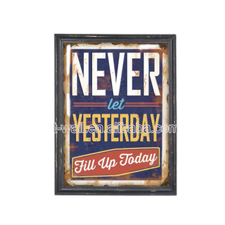 Hot Selling High Quality Nice Design Retro Wood Art Signs Shabby Chic Decor