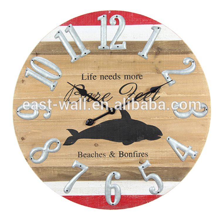 Hot Selling Good Quality Wooden Wall Clock, Antique Vintage Wooden Clocks
