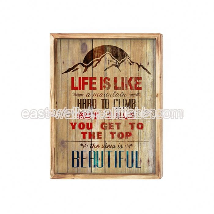 Clearance Price Vintage Design Custom Printing Logo Wood Yard Sign