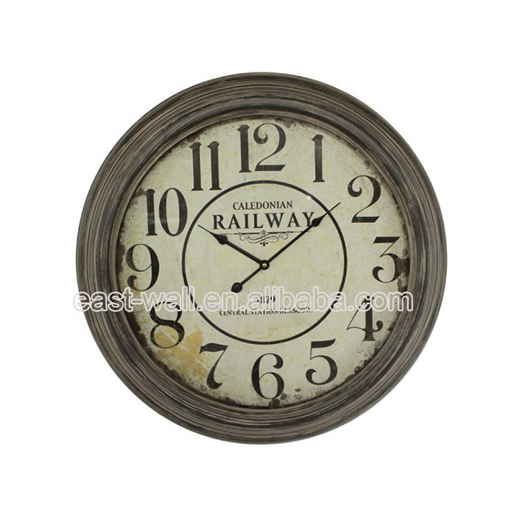 New Design Custom Color Vintage Style Metal Quartz Skeleton Clock Movement Souvenir Clocks
