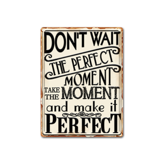 Customized Design Home Artwork Popular Logo Metal Vintage Wall Hanging Plaque