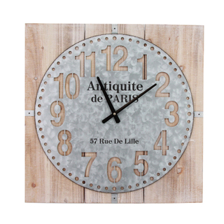 Chinese Factory Custom Square Shape Wall Clock Modern Wholesale