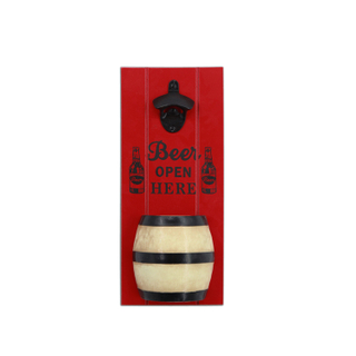2019 Different Styles Wooden Wall Mounted Bottle Opener 3 Color Choose