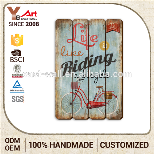 Rustic Home Decor Hot Selling Vintage Style Bicycle Picture For Kids