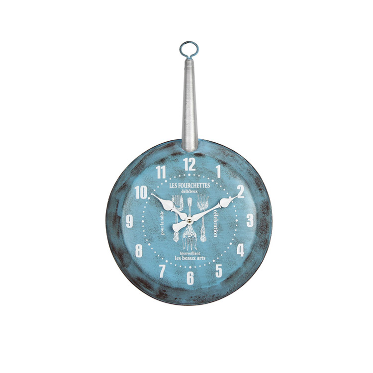 EA6528 Beautiful Digital Home Decoration Blue Wall Clock