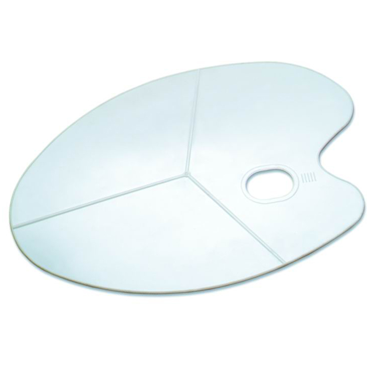 Oval Plastic Palette with Lines 43x30cm