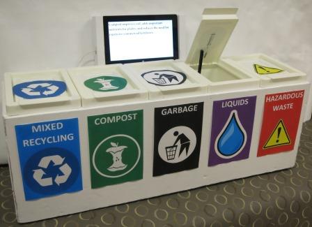 garbage Sort Bin سلة فرز القمامة