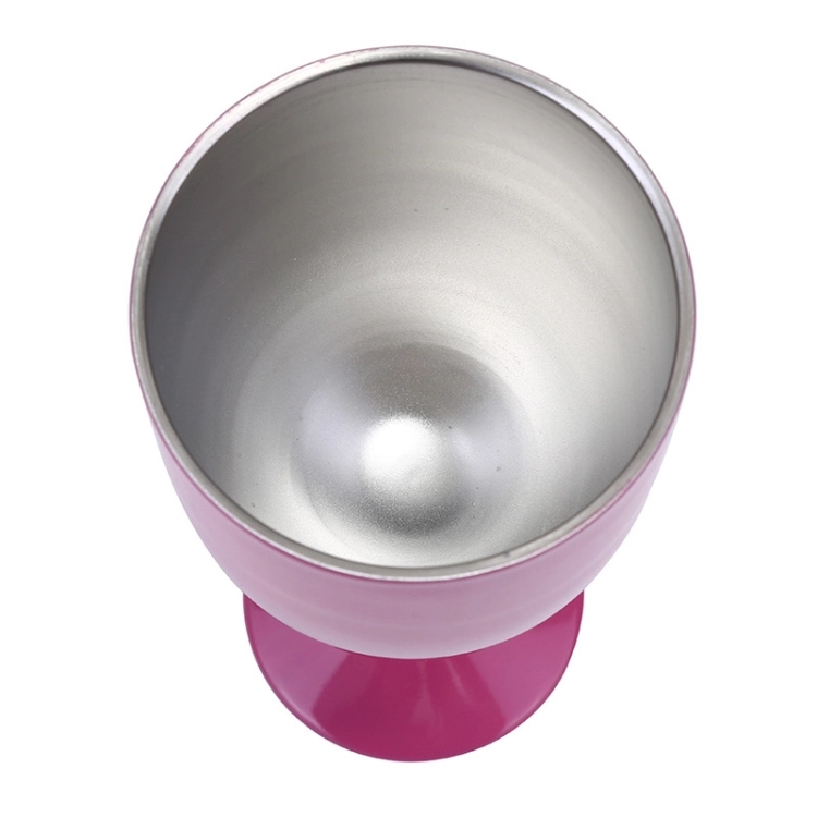 stainless steel wine goblet