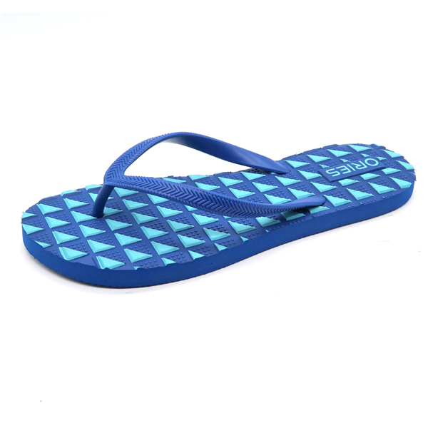 Effet de relief avec des sandales de pantoufle de couleur simple de mode de couleur PE pour des femmes AH-8P020 -Ories
