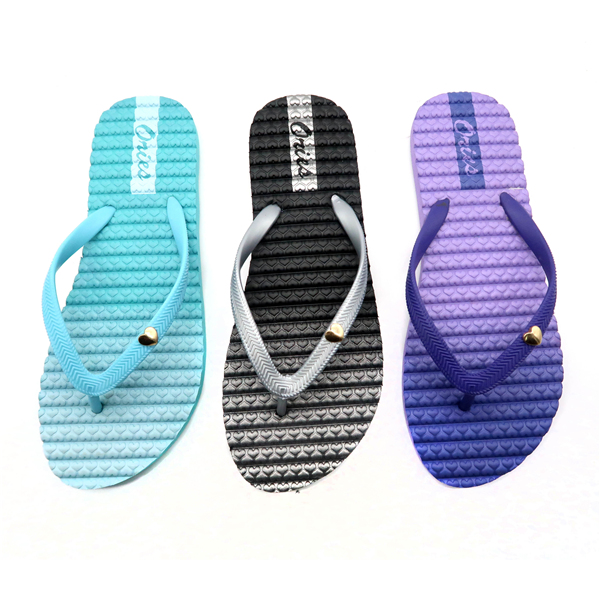 Verano de encargo de la playa colorido durable marrón Hawaii deslizadores flipper sandalias
