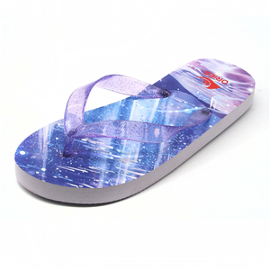 Chancletas personalizadas impresas lindas impresas lindas durables impresas duraderas de la playa de los niños PE del diseño de Ories AH-8P065