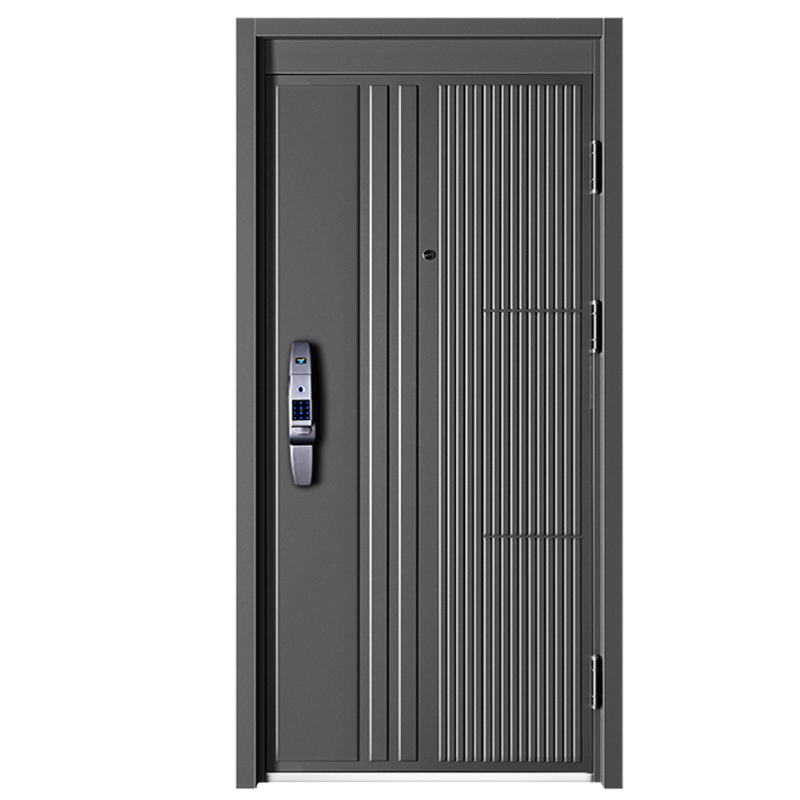 Top Security Waterproof Balck Steel Security Door 