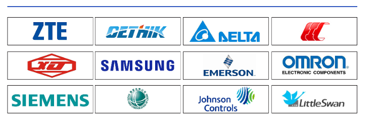 famous corporation with terminal block supplier famosa società con fornitore di morsettiere