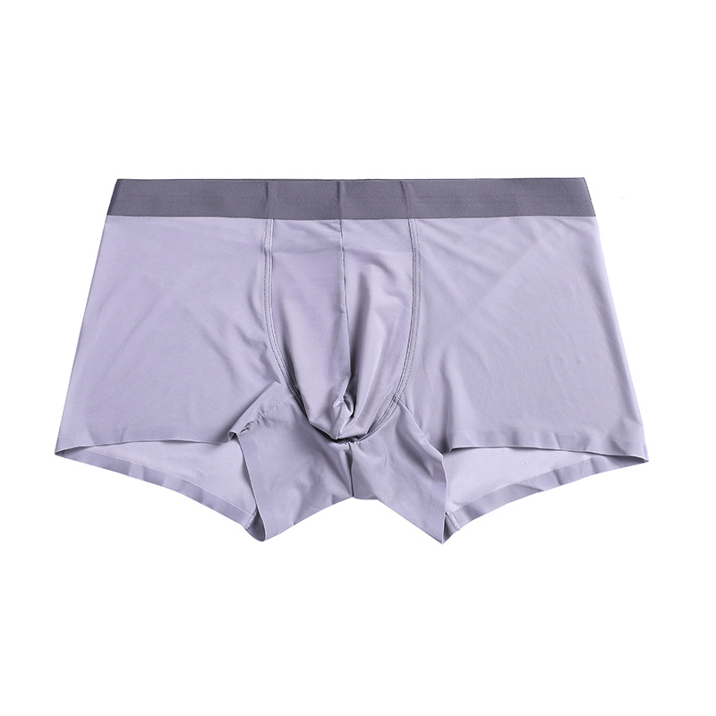 Mens Boxer Shorts Underwear Manufacturer Soft And Breathable Ice Silk Seamless Boxers Sexy Briefs