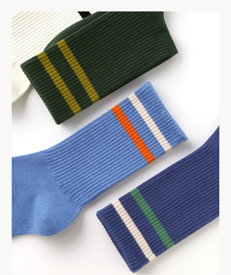 Solid color custom design sports tube socks cotton men and women couples socks