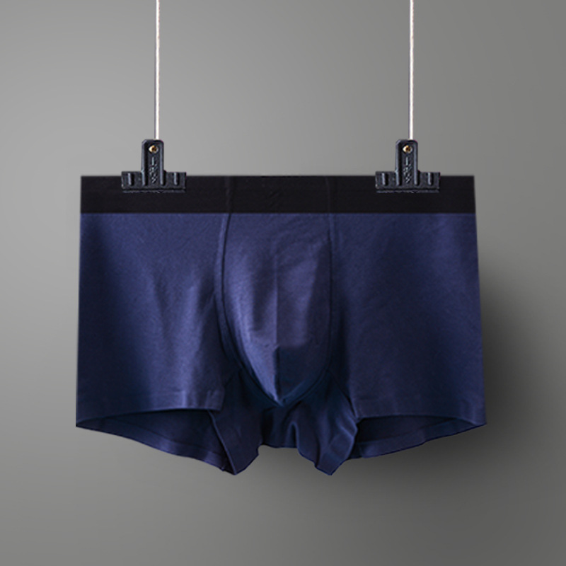 Manufactroy OEM Design Modal Men's briefs breathable soft solid color briefs men's boxer sexy shorts