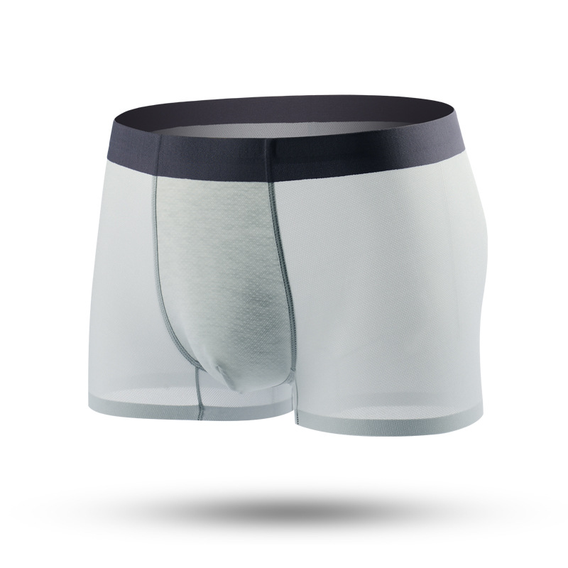 Manufactroy High quality Breathable men's underwear cotton ice silk seamless men's underwear men underwear cotton