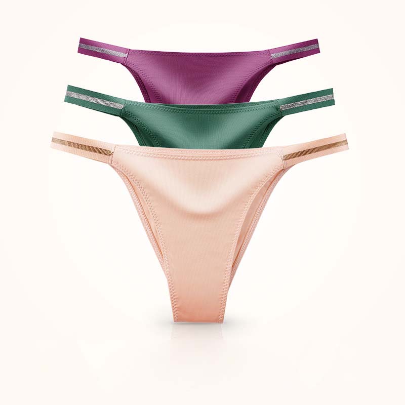 Wholesale Briefs Female Thong Plus Size Ladies Panties Fiber Elastics Lingerie Low Waist G String Thongs For Women