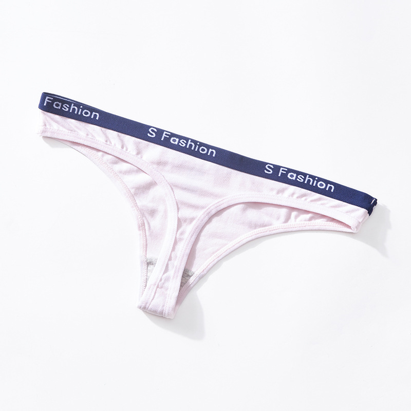 Hole sale Customized Color Logo Wholesale Custom Printed Underwear Sexy Women Panties Thong for ladies