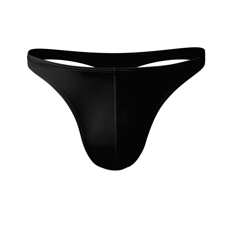 Custom Logo men's briefs polyester boxer Ice silk sexy T-triangle low waist loose boxer briefs plus size mens bikini briefs
