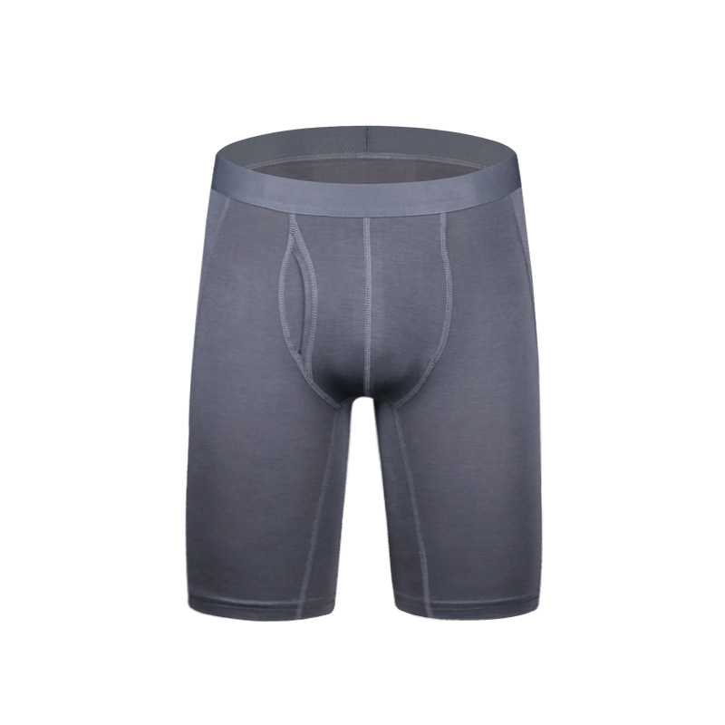 Wholesale Custom Logo Cotton Spandex Sport Boxer Briefs For Men Underwear Men shorts plus length