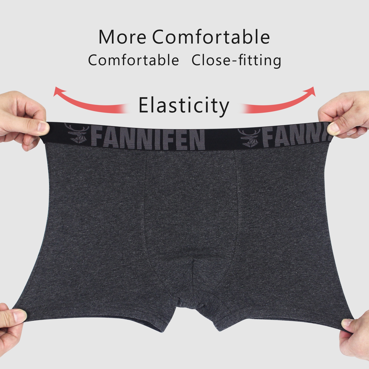 Custom Knitted Spandex Cotton Breathable boxershorts mens underwear boxer shorts