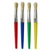 Plastic Handle Aluminium Ferrule Bristle Paint Brushes Round