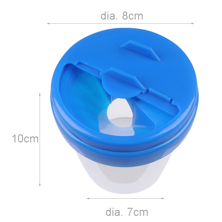 Non-Spill Painting Cup Plastic Cup Brush Washer Dia.8cm x Height 9cm 
